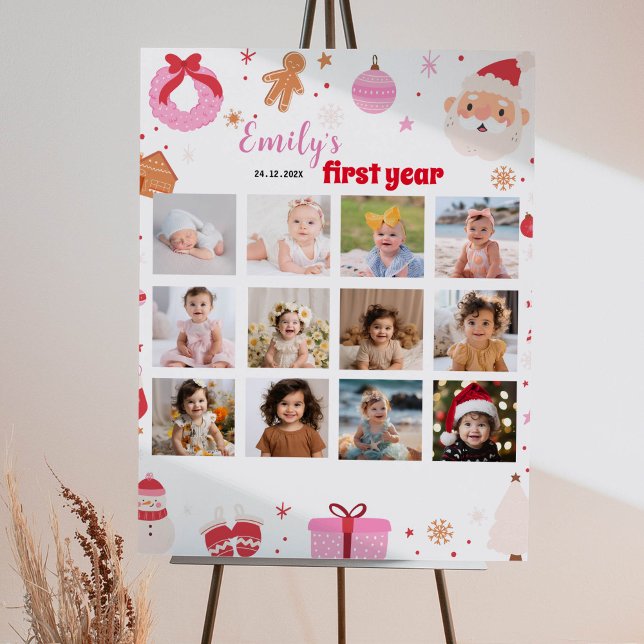 Weihnachtsfeiertag Foto Milestone Zeichen Poster (Von Creator hochgeladen)