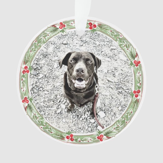 Weihnachtsfeiertag Foto Ornament (Vorderseite)