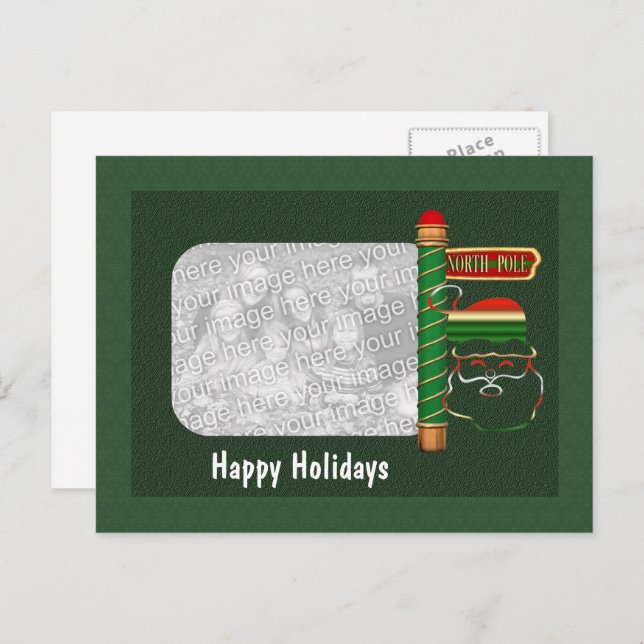 Weihnachtsfeiertag Foto Postkarte (Vorne/Hinten)