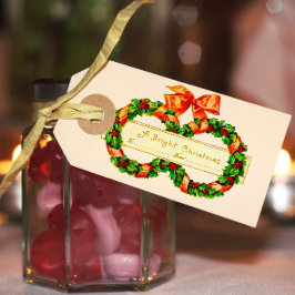 Weihnachtsfeiertag - Garland - Geschenketikett Geschenkanhänger