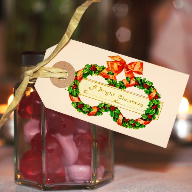 Weihnachtsfeiertag - Garland - Geschenketikett Geschenkanhänger (Von Creator hochgeladen)