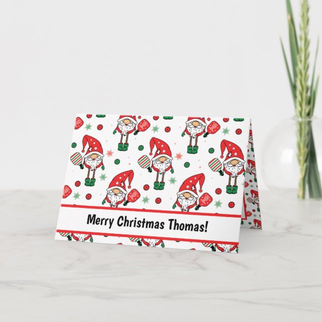 Weihnachtsfeiertag gefalteter Gruß Karte (Vorderseite)