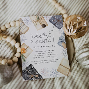 Weihnachtsfeiertag Geheimnis Weihnachtsgeschenk Au Einladung