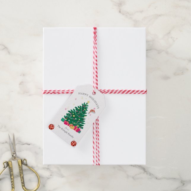 Weihnachtsfeiertag Geschenkanhänger (Mit Garn)