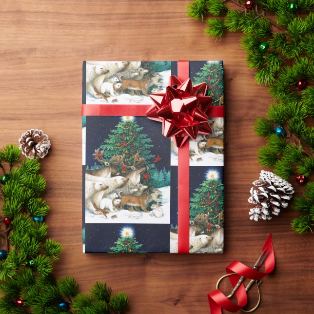 Weihnachtsfeiertag Geschenkpapier (Feiertagsgeschenk)