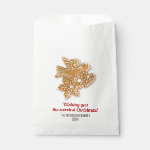 Weihnachtsfeiertag Gingerbrot Cookie Exchange Geschenktütchen