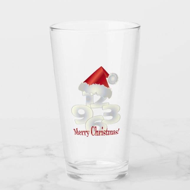 Weihnachtsfeiertag Glas (Vorderseite)