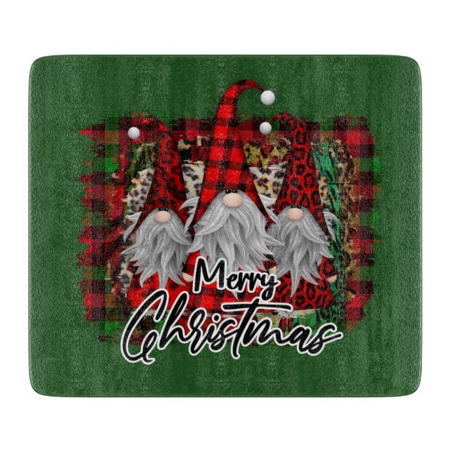 Weihnachtsfeiertag Gnom Cutting Board Schneidebrett (Vorderseite)