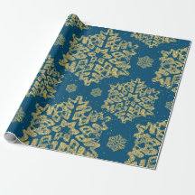 Weihnachtsfeiertag Gold Glitzer Snowflake Navy Bla