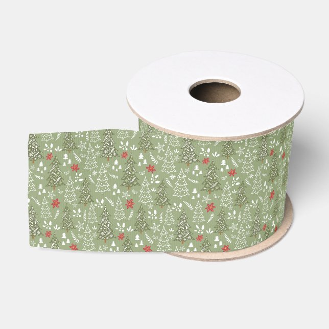 Weihnachtsfeiertag Grosgrain Ribbon Ripsband (Spule)