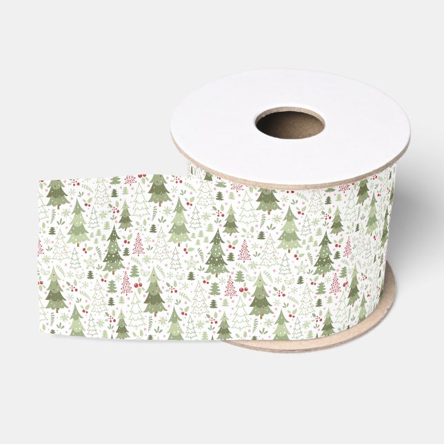 Weihnachtsfeiertag Grosgrain Ribbon Ripsband (Spule)