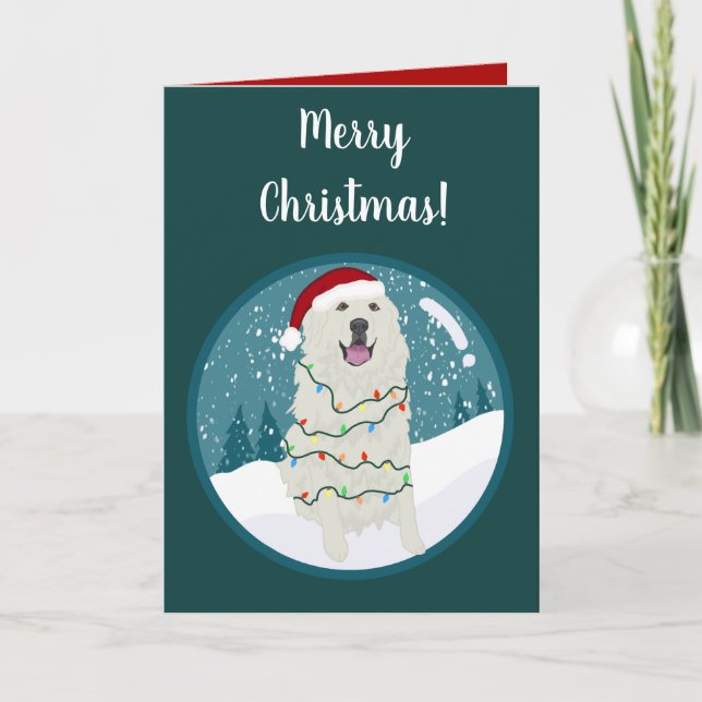 Weihnachtsfeiertag Große Pyrenäen Karte (Vorderseite)