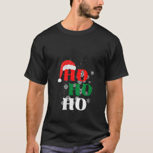 Weihnachtsfeiertag Ho Ho Schneeflocken mit dem Wei T-Shirt