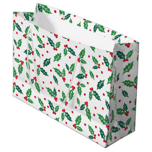 Weihnachtsfeiertag Holly Geschenktasche Große Geschenktüte