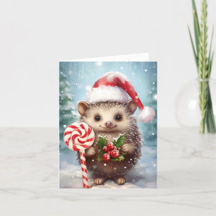 Weihnachtsfeiertag Igel Feiertagskarte