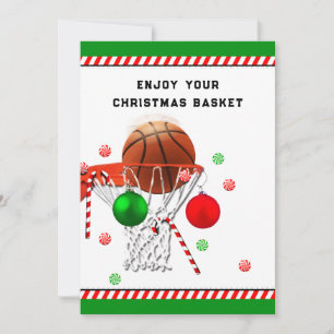 Weihnachtsfeiertag im Basketball Karte