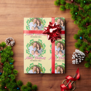 Weihnachtsfeiertag im Foto Geschenkpapier