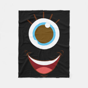 Weihnachtsfeiertag im niedlichen Monster Fleecedecke