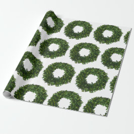 Weihnachtsfeiertag in Boxwood Geschenkpapier