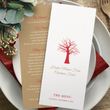 Weihnachtsfeiertag in einem Baummenü