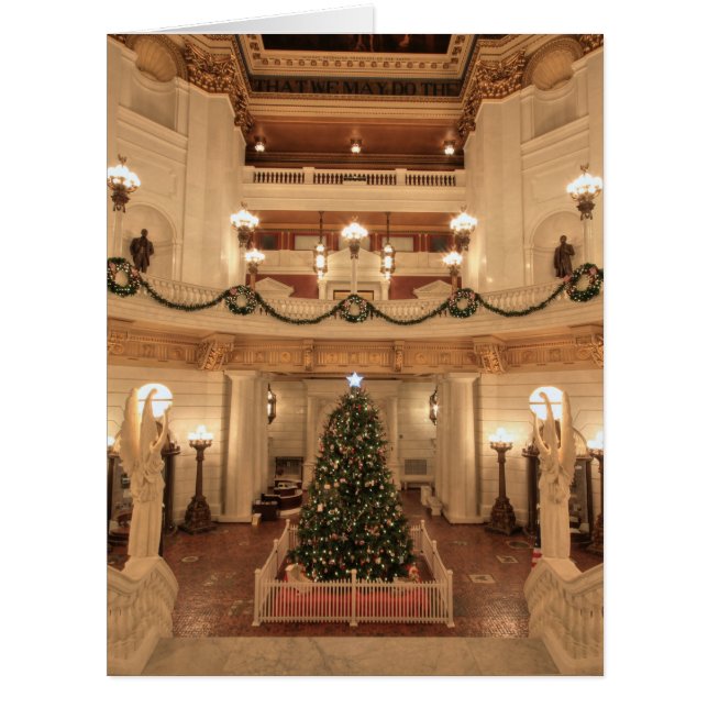 Weihnachtsfeiertag in Pennsylvania Staat Hauptstad (Vorderseite)