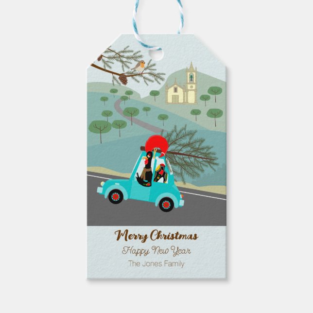Weihnachtsfeiertag in Portugal Geschenkanhänger (Vorderseite)