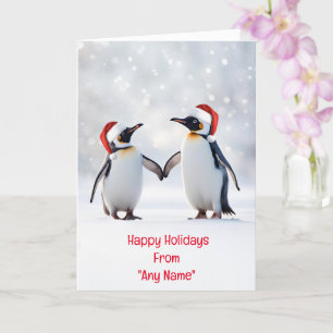 Weihnachtsfeiertag Individuelle Name von Couple Karte