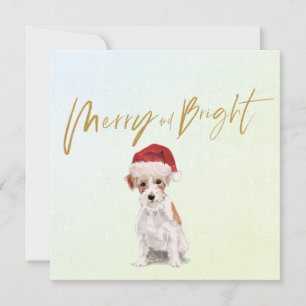 Weihnachtsfeiertag Jack Russell Dog Merry Gruß