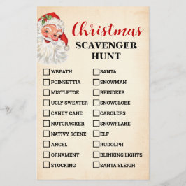 Weihnachtsfeiertag Jagd Weihnachtsspielkarte Flyer