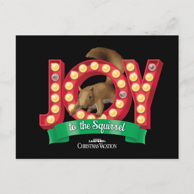 Weihnachtsfeiertag | Joto the Eichhörnchen Postkarte (Vorderseite)