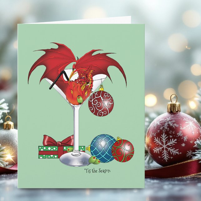 Weihnachtsfeiertag Joy Dragon Karte (Von Creator hochgeladen)