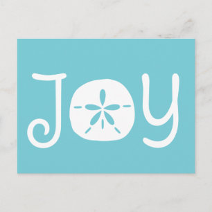 Weihnachtsfeiertag Joy Sand Dollar Feiertagspostkarte
