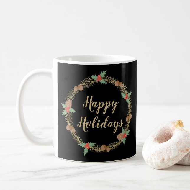 Weihnachtsfeiertag Kaffeetasse (Mit Donut)