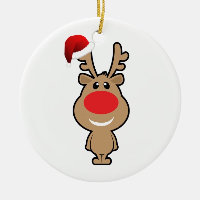 Weihnachtsfeiertag Keramikornament (Vorne)