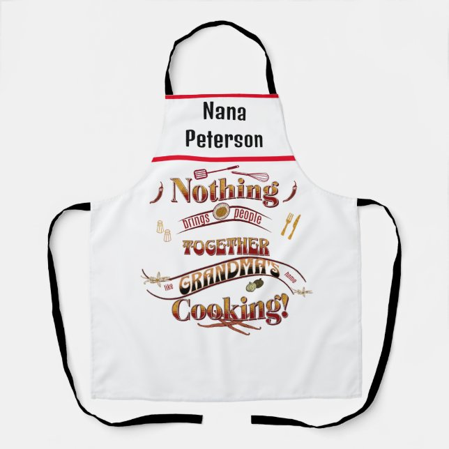 Weihnachtsfeiertag Kochgeschenk Oma Schürze (Vorderseite)
