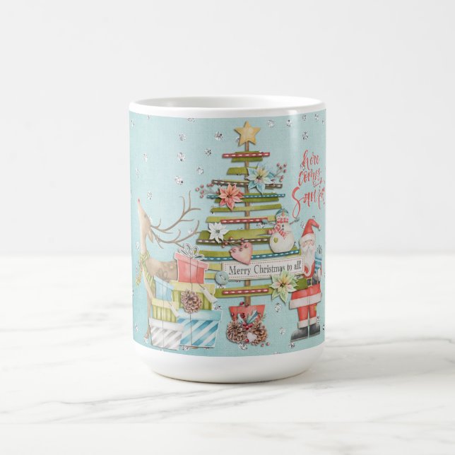 Weihnachtsfeiertag - kommt hier Sankt Kaffeetasse (Mittel)
