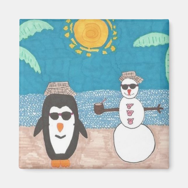 Weihnachtsfeiertag Magnet (Vorne)