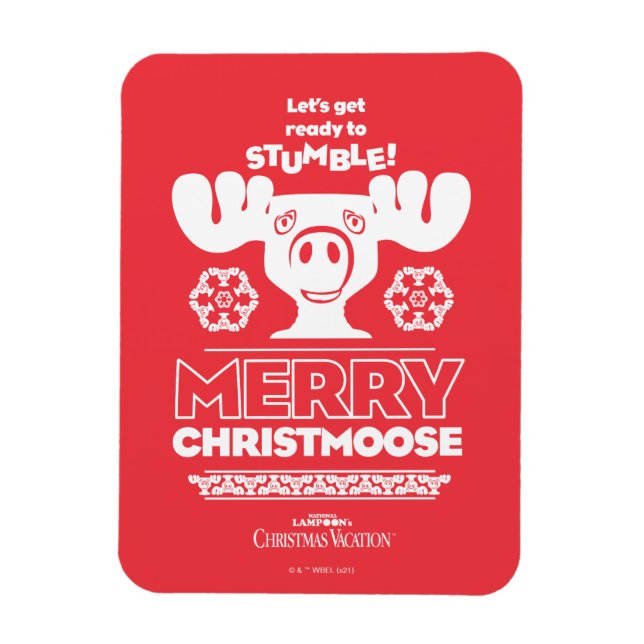Weihnachtsfeiertag | Merry Christmoose Magnet (Vertikal)