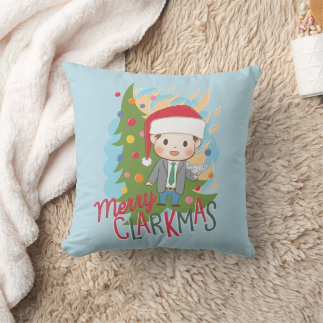 Weihnachtsfeiertag Merry Clarkmas Kissen (Decke)