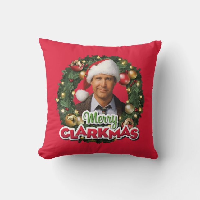Weihnachtsfeiertag | Merry Clarkmas Kissen (Vorderseite)