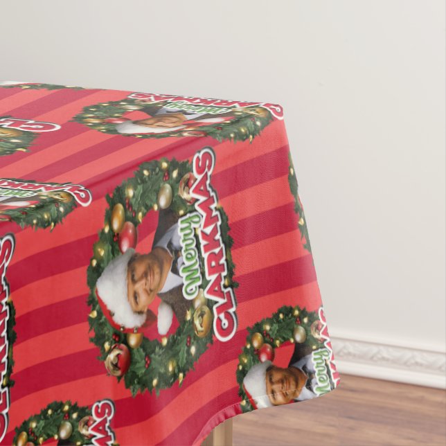 Weihnachtsfeiertag | Merry Clarkmas Muster Tischdecke (Beispiel)