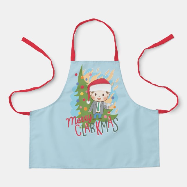 Weihnachtsfeiertag Merry Clarkmas Schürze (Vorderseite)