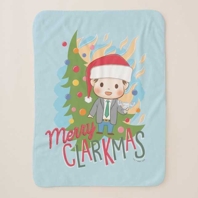 Weihnachtsfeiertag Merry Clarkmas Sherpadecke (Vorderseite)