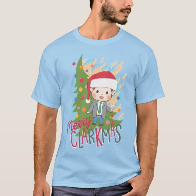 Weihnachtsfeiertag Merry Clarkmas T-Shirt (Vorderseite)