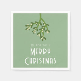 Weihnachtsfeiertag Mistletoe Serviette