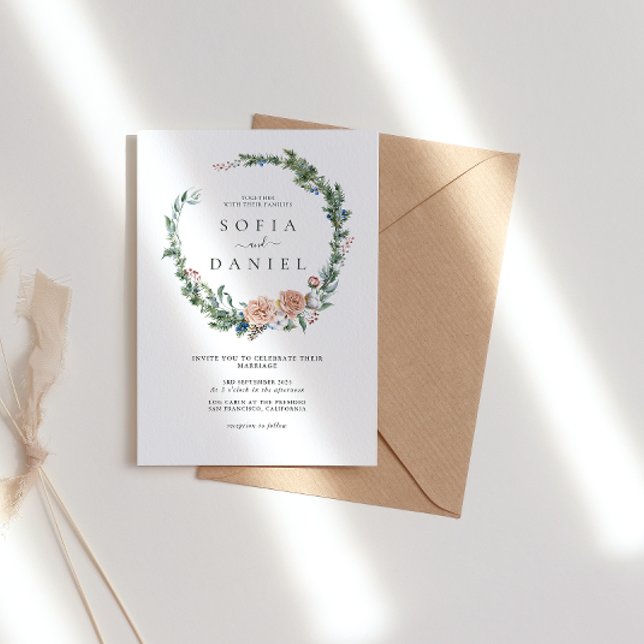 Weihnachtsfeiertag mit Wasserfarbe Einladung (Von Creator hochgeladen)