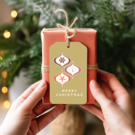 Weihnachtsfeiertag Mitte des Jahrhunderts Geschenkanhänger