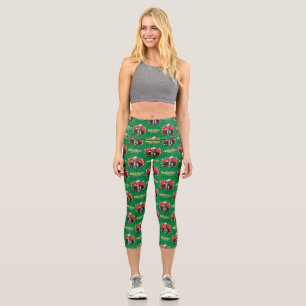 Weihnachtsfeiertag   Nicht das hellste Bulb-Patter Capri Leggings