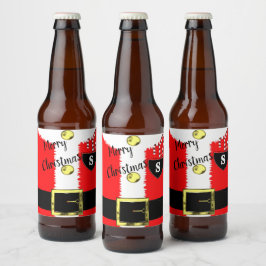 Weihnachtsfeiertag Niedlich Bierflaschenetikett