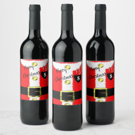 Weihnachtsfeiertag Niedlich Weinetikett